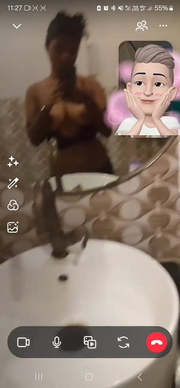 Hot girl showing on video call