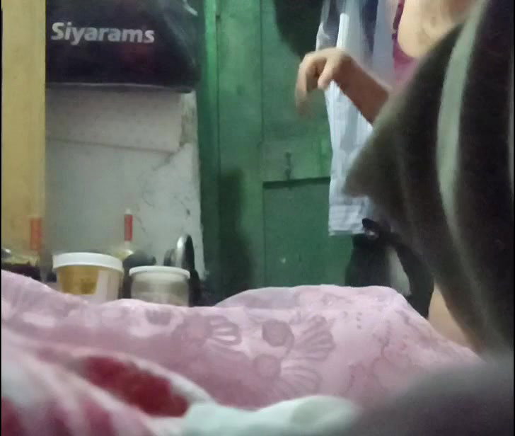 Indian girl change dress spy cam
