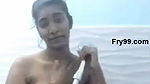 Desi girl bathing