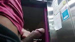 dick flashing in elevator and stranger got arroused