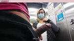 dick flashing in elevator and stranger got arroused