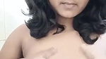 Desi Indian girl plays on camera with her boobs