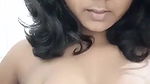 Desi Indian girl plays on camera with her boobs