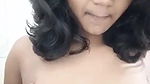 Desi Indian girl plays on camera with her boobs