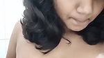 Desi Indian girl plays on camera with her boobs