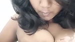 Desi Indian girl plays on camera with her boobs