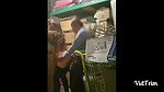 boss and female worker sex in office warehouse