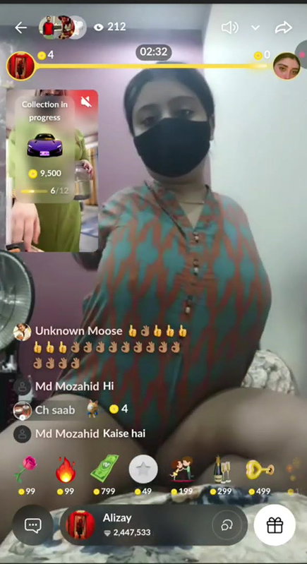 Big boobs and navel live