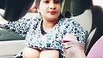 Big boob in car