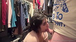 Reina Rae Naughty Giving BJ IN A CLOTH STORE