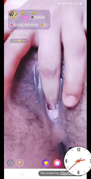 So ha from Bangladesh Showing Boobs  Fingering on Chamet Live with Face