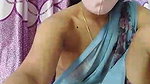 So Lovely Dipa in Transparent Shree Showing Boobs on Tango
