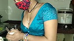 Desi Cute girl Pussy and Boob Show in Kitchen