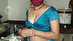Desi Cute girl Pussy and Boob Show in Kitchen