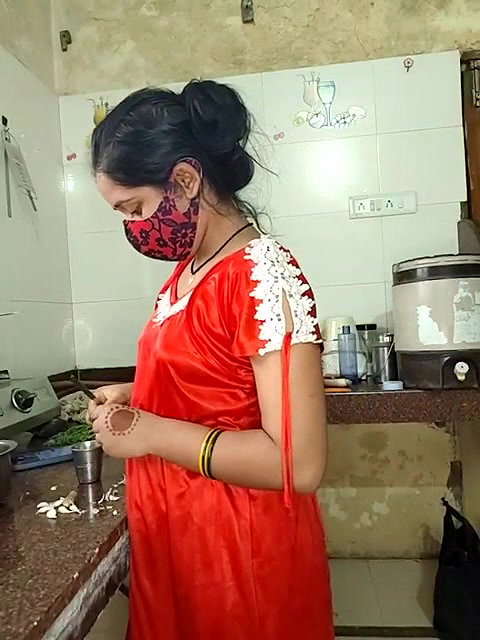 Girl in Red Maxi Showing Boob and Pusssy