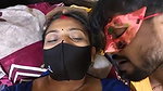 Married Girl giving blowjob to Lover in bedroom