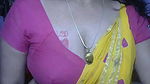 DESI AUNTY IN TRANSPARENT SAREE SHOWING BOOBS