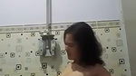 Cute burma girl bath