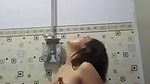 Cute burma girl bath