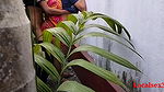 House Garden Clining Time Sex A Bengali Wife With Saree in Outdoor