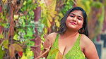 Megha Das Ghosh Flaunting Sexy Armpits & Navel in Green Bra & Shorts