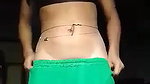 Village girl striping suit and fingering