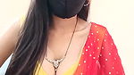 Saree girl in cam