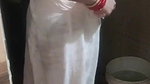bhabi wearing a dress after bath part 1