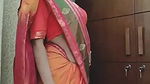 Cute Girl Striping Saree