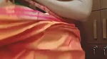 Cute Girl Striping Saree