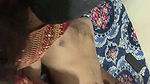 Desi Couple Romance on Bed and Kissing