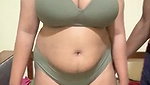 Chubby girl giving blowjob to Two BF