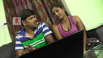 Bhanu Couple watching movie