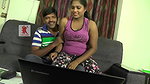 Bhanu Couple watching movie