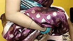 Husband removing Wife Saree and Wife giving Blowjob