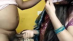 Husband removing Wife Saree and Wife giving Blowjob