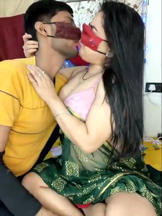Kissing Armpit licking and boobs pressing of an aunty