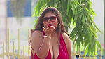 Megha Das Ghosh Showing Armpits, Deep Cleavage & Sexy Thighs in Hot Western Dress Photoshoot