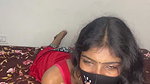 Red Saree Girl Giving Blowjob