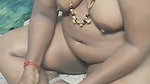 Paid Tamil slut aunty counting money in nudity