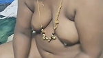 Paid Tamil slut aunty counting money in nudity