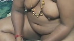 Paid Tamil slut aunty counting money in nudity