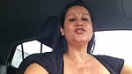 KeilyMadam show her big boobs to stranger in car