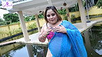 Booby ria bhabhi huge cleavage hot navel and armpit show photoshoot