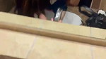 Hot Young Couple Sneaking in to Restroom and Recording Backshots Video in Mirror