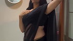 ksudha sexy in black saree