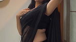 ksudha sexy in black saree
