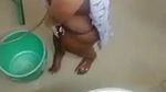 village desi wife in bathroom