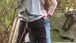Indian couple outdoor park fucking