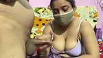 Desi Aunty Giving Blowjob and Handjob